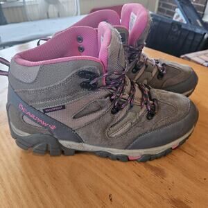 Bearpaw Boots Womens Size 13 Gray Pink Corsica Waterproof Hiking Trail 4390